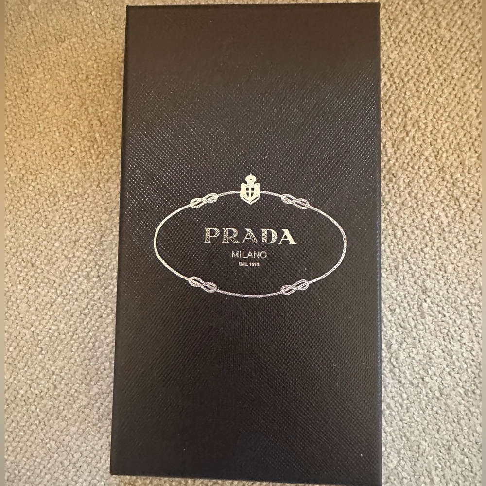 Prada Black Gift Box with Silver Logo